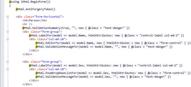 Upgraded EditorFor Template